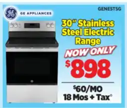 Surplus Furniture GE Stainless Steel Electric Range offer
