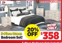 Surplus Furniture Aurora Oak 3-Piece Queen Bedroom Set offer