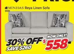 Surplus Furniture Reya Linen Sofa offer