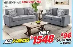 Surplus Furniture 7PC Package: Nova Dove Sofa & Loveseat offer