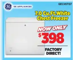 Surplus Furniture GE White Chest Freezer offer