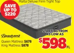 Surplus Furniture Malta Deluxe Firm Tight Top Mattress offer