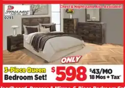 Surplus Furniture Montana 3-Piece Queen Bedroom Set offer