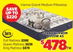 Surplus Furniture Vienna Grand Medium Pillowtop Mattress offer