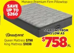 Surplus Furniture Monaco Premium Firm Pillowtop Mattress offer