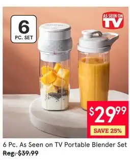 Kitchen Stuff Plus 6 Pc. As Seen on TV Portable Blender Set offer