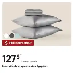 Dormez Vous Ensemble de draps en coton égyptien offer