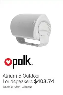 The Brick polk Atrium 5 Outdoor Loudspeakers offer