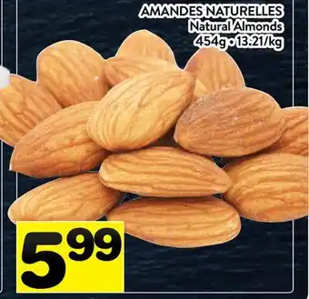 Supermarché PA AMANDES NATURELLES | Natural Almonds offer