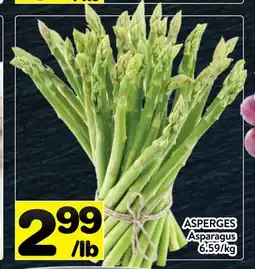 Supermarché PA ASPERGES | Asparagus offer