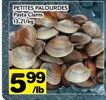 Supermarché PA PETITES PALOURDES | Pasta Clams offer