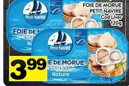 Supermarché PA FOIE DE MORUE PETIT NAVIRE | Cod Liver offer