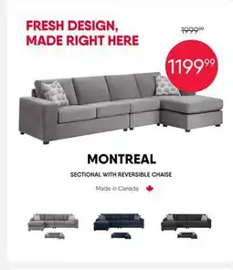 Meubles RD SECTIONAL WITH REVERSIBLE CHAISE offer