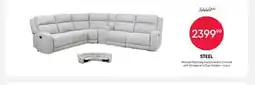 Meubles RD Steel - Modular Reclining Sectional and Console with Storage and Cup Holders - 6 pcs offer