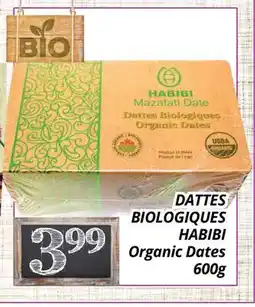 Supermarché PA DATTES BIOLOGIQUES HABIBI | Organic Dates offer