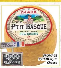 Supermarché PA FROMAGE P'TIT BASQUE | Cheese offer