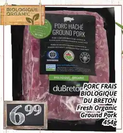 Supermarché PA PORC FRAIS BIOLOGIQUE DU BRETON | Fresh Organic Ground Pork offer