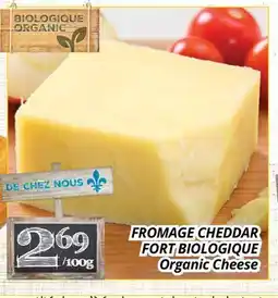 Supermarché PA FROMAGE CHEDDAR FORT BIOLOGIQUE | Organic Cheese offer