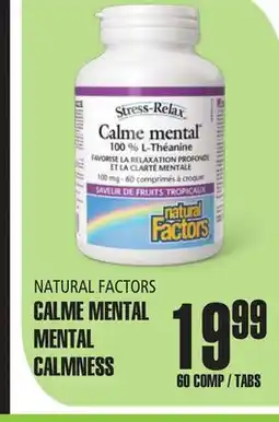 Marches Tau CALME MENTAL NATURAL FACTORS offer
