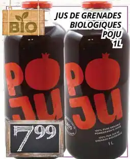 Supermarché PA JUS DE GRENADES BIOLOGIQUES POJU offer