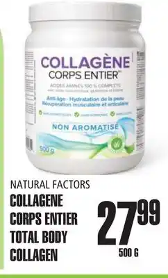 Marches Tau COLLAGENE CORPS ENTIER NATURAL FACTORS offer