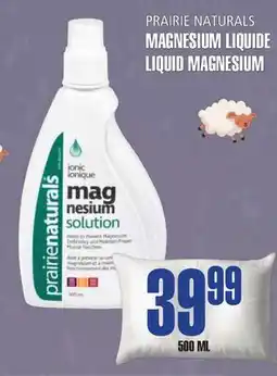 Marches Tau MAGNESIUM LIQUIDE PRAIRIE NATURALS offer