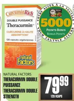 Marches Tau THERACURMIN DOUBLE PUISSANCE NATURAL FACTORS offer
