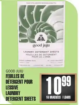 Marches Tau FEUILLES DE DÉTERGENT POUR LESSIVE GOOD JUJU offer