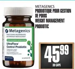 Marches Tau PROBIOTIQUE POUR GESTION DE POIDS METAGENICS offer
