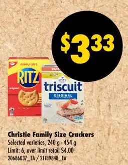 Wholesale Club FAMILY SIZE CRACKERS, 240 G - 454 G offer