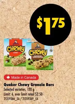 Wholesale Club CHEWY GRANOLA BARS offer