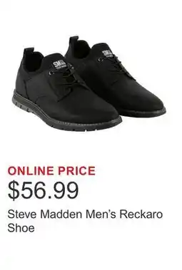 Costco Steve Madden Men's Reckaro Shoe offer