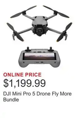 Costco DJI Mini Pro 5 Drone Fly More Bundle offer