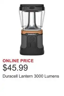 Costco Duracell Lantern 3000 Lumens offer