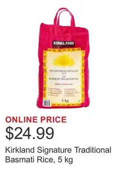 Costco Kirkland Signature Traditional Basmati Rice offer