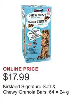 Costco Kirkland Signature Soft & Chewy Granola Bars, 64 × offer