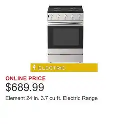 Costco Element 24 in. 3.7 cu ft. Electric Range offer