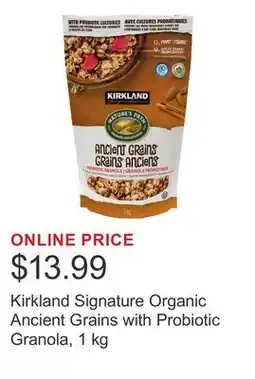 Costco Kirkland Signature Organic Ancient Grains with Probiotic Granola offer