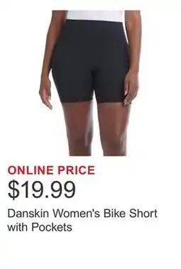 Costco Danskin Women's Bike Short with Pockets offer