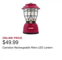 Costco Camelion Rechargeable Retro LED Lantern offer