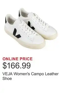 Costco VEJA Women's Campo Leather Shoe offer