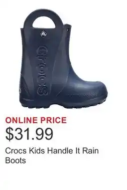 Costco Crocs Kids Handle It Rain Boots offer