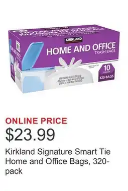 Costco Kirkland Signature Smart Tie Home and Office Bags, 320-pack offer