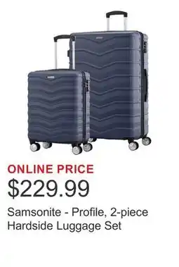 Costco Samsonite - Profile, 2-piece Hardside Luggage Set offer