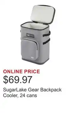 Costco SugarLake Gear Backpack Cooler, 24 cans offer