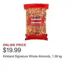 Costco Kirkland Signature Whole Almonds offer