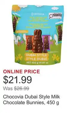 Costco Chocovia Dubai Style Milk Chocolate Bunnies offer