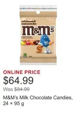 Costco M&M's Milk Chocolate Candies, 24 × offer