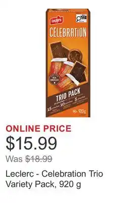 Costco Leclerc - Celebration Trio Variety Pack offer