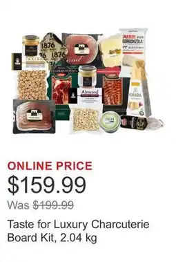Costco Taste for Luxury Charcuterie Board Kit offer